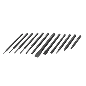 Набір зубил, кернерів і вибивок, 12 шт. INTERTOOL (HT-0289) UA