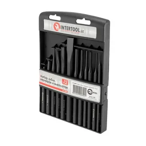 Набір зубил, кернерів і вибивок, 12 шт. INTERTOOL (HT-0289) UA