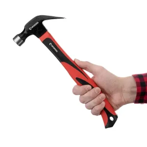 Молоток столярний, 450 г, ручка з фібергласу INTERTOOL (HT-0223) UA