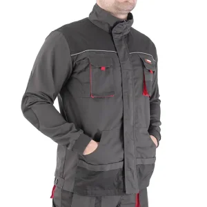 Куртка робоча, 80% поліестер / 20% бавовна, щільність 260 г/м², M INTERTOOL (SP-3002) UA
