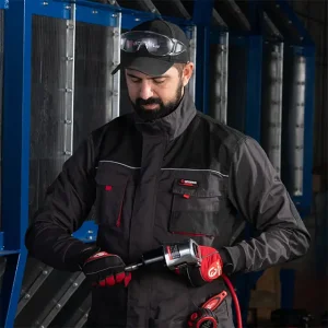 Куртка робоча, 80% поліестер / 20% бавовна, щільність 260 г/м², L INTERTOOL (SP-3003) UA
