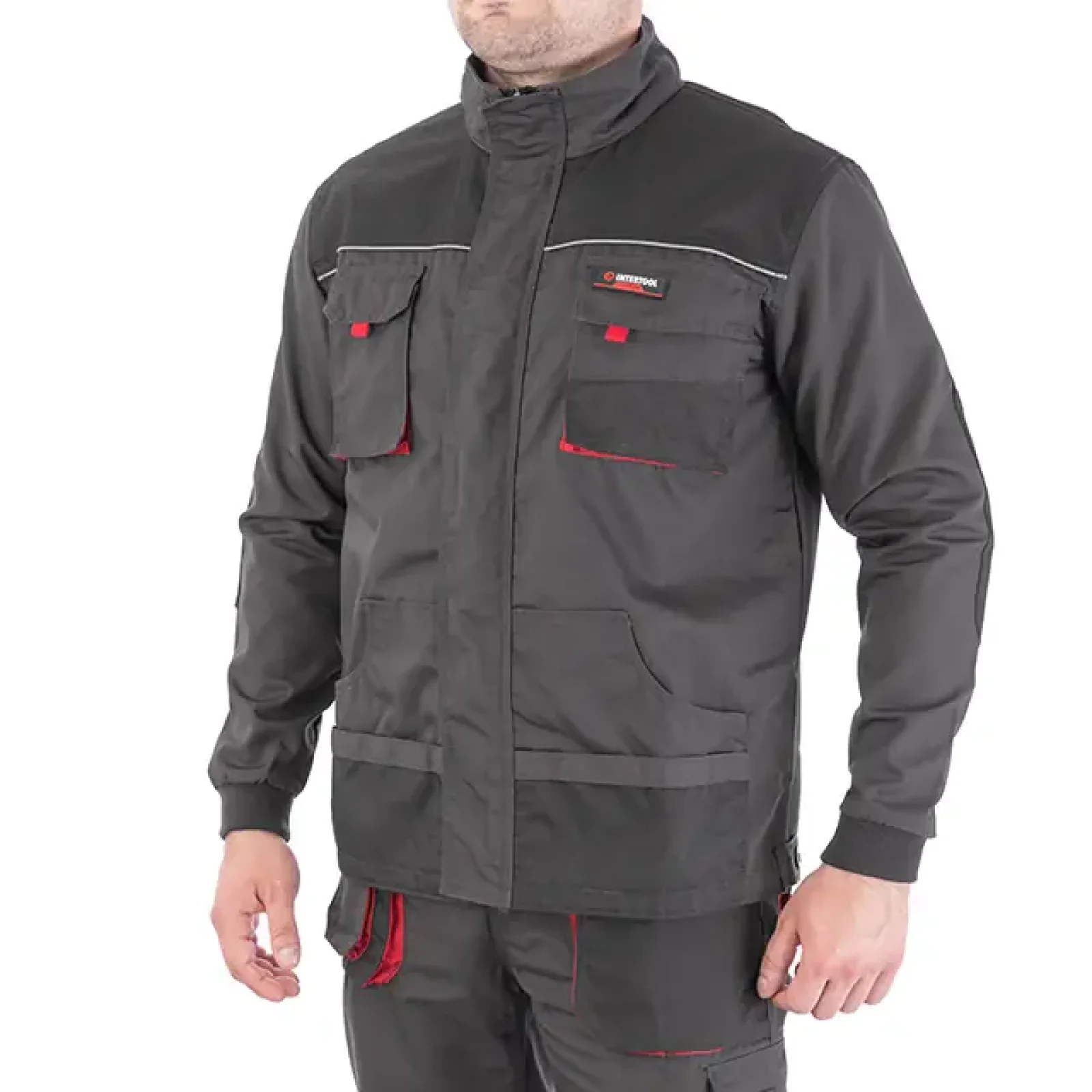 Куртка робоча, 80% поліестер / 20% бавовна, щільність 260 г/м², XL INTERTOOL (SP-3004) UA