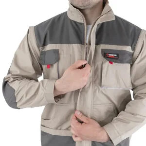 Куртка робоча 2 в 1, 100% бавовна, щільність 180 г/м², M INTERTOOL (SP-3032) UA
