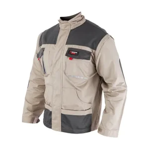 Куртка робоча 2 в 1, 100% бавовна, щільність 180 г/м², L INTERTOOL (SP-3033) UA