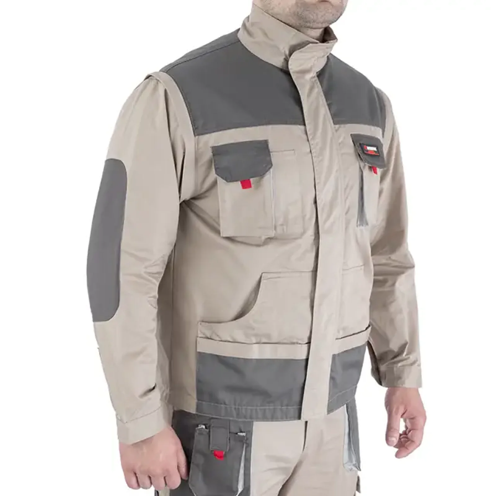 Куртка робоча 2 в 1, 100% бавовна, щільність 180 г/м², XXXL INTERTOOL (SP-3036) UA