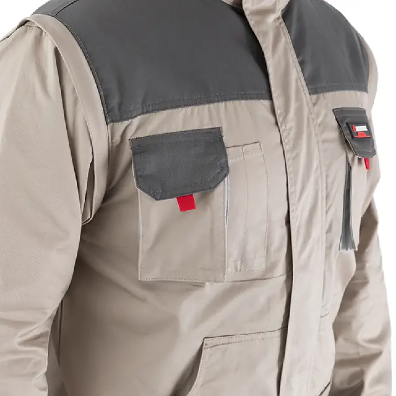 Куртка робоча 2 в 1, 100% бавовна, щільність 180 г/м², XXXL INTERTOOL (SP-3036) UA