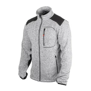 Куртка в'язана SOFTSHELL, сірого кольору з чорними вставками, 100% поліестер, щільність 270 г/м², кишеня на грудях і дві бічні, XL INTERTOOL (SP-3114) UA