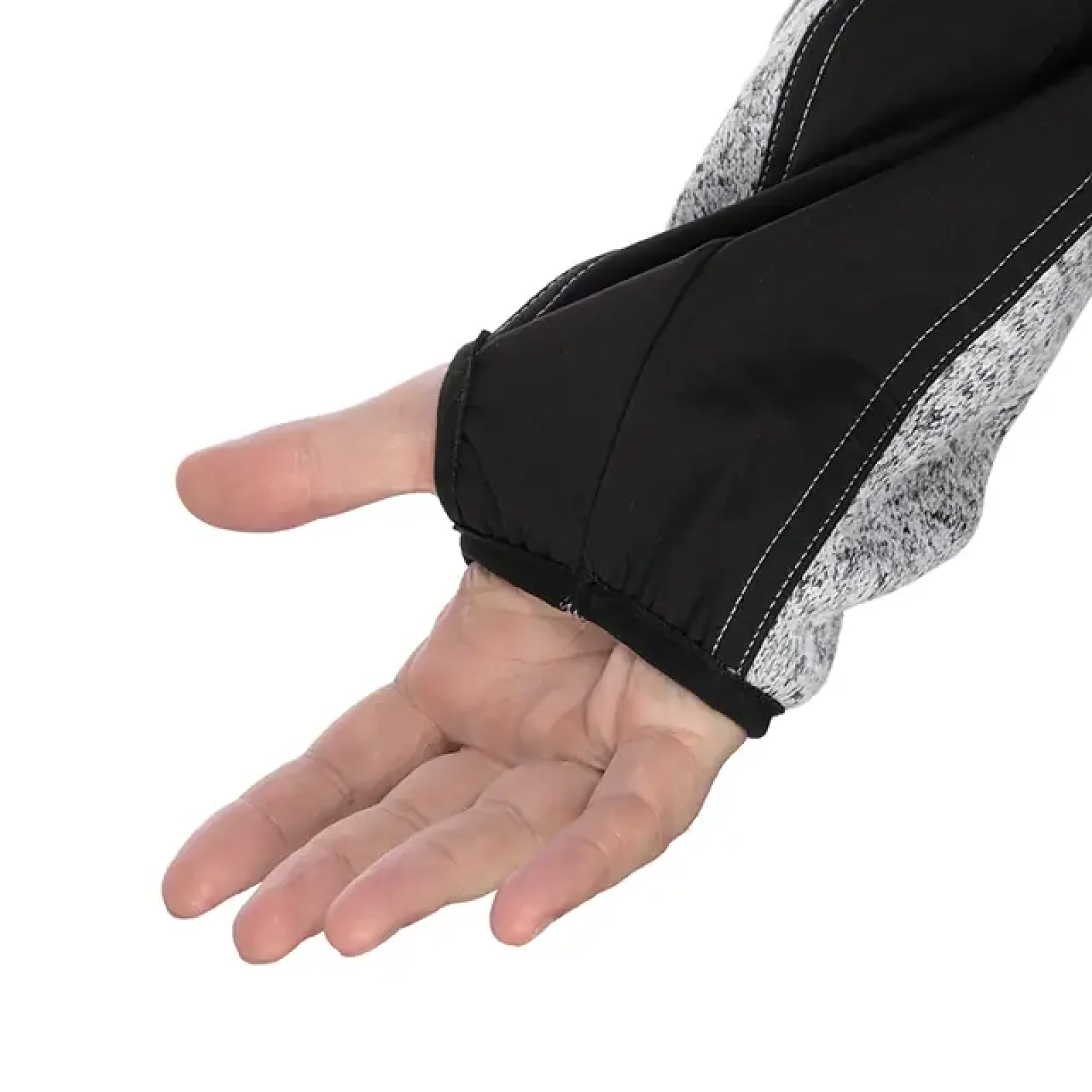 Куртка в'язана SOFTSHELL, сірого кольору з чорними вставками, 100% поліестер, щільність 270 г/м², кишеня на грудях і дві бічні, XL INTERTOOL (SP-3114) UA