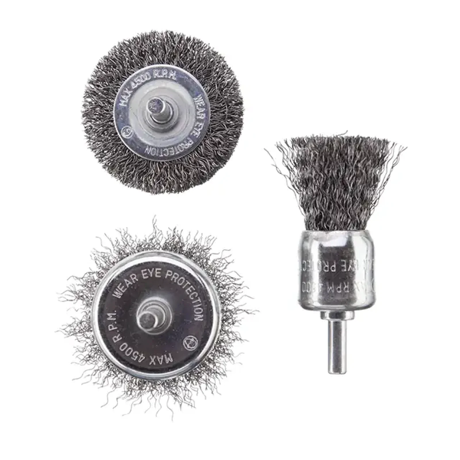 Набір щіток дротяних для дриля, 3 од. (50, 50, 30 мм) INTERTOOL (BT-0300) UA