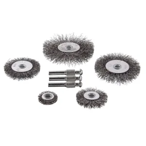 Набір щіток дротяних для дриля, 5 од. (25, 40, 50, 60, 75 мм) INTERTOOL (BT-0500) UA