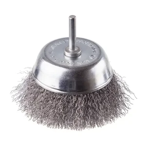 Щітка чашкова, 100 мм, 1/4", кручений дріт, для дриля, 4500 об/хв INTERTOOL (BT-9100) UA