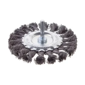 Щітка кільцева, 100 мм, 1/4", пучки крученого дроту, для дриля, 4500 об/хв INTERTOOL (BT-8100) UA