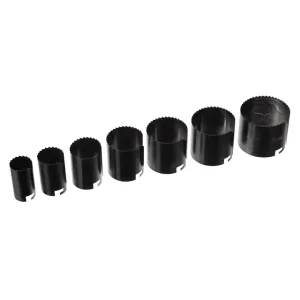 Набір корончастих свердел по гіпсокартону, 7 од., висота 43 мм, 26-63 мм AL-KO (BT-0022) UA