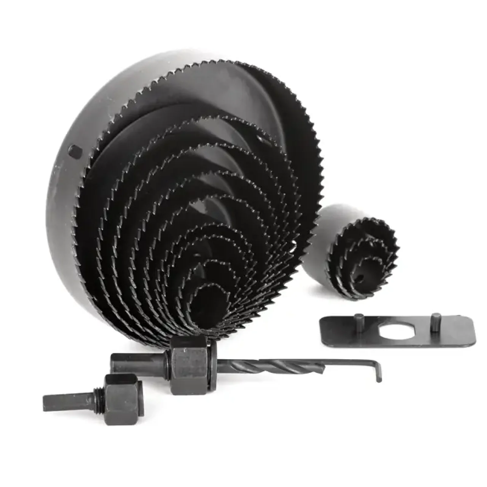 Набір корончатих свердел по деревині, 16 од., 19-127 мм INTERTOOL (BT-0026) UA