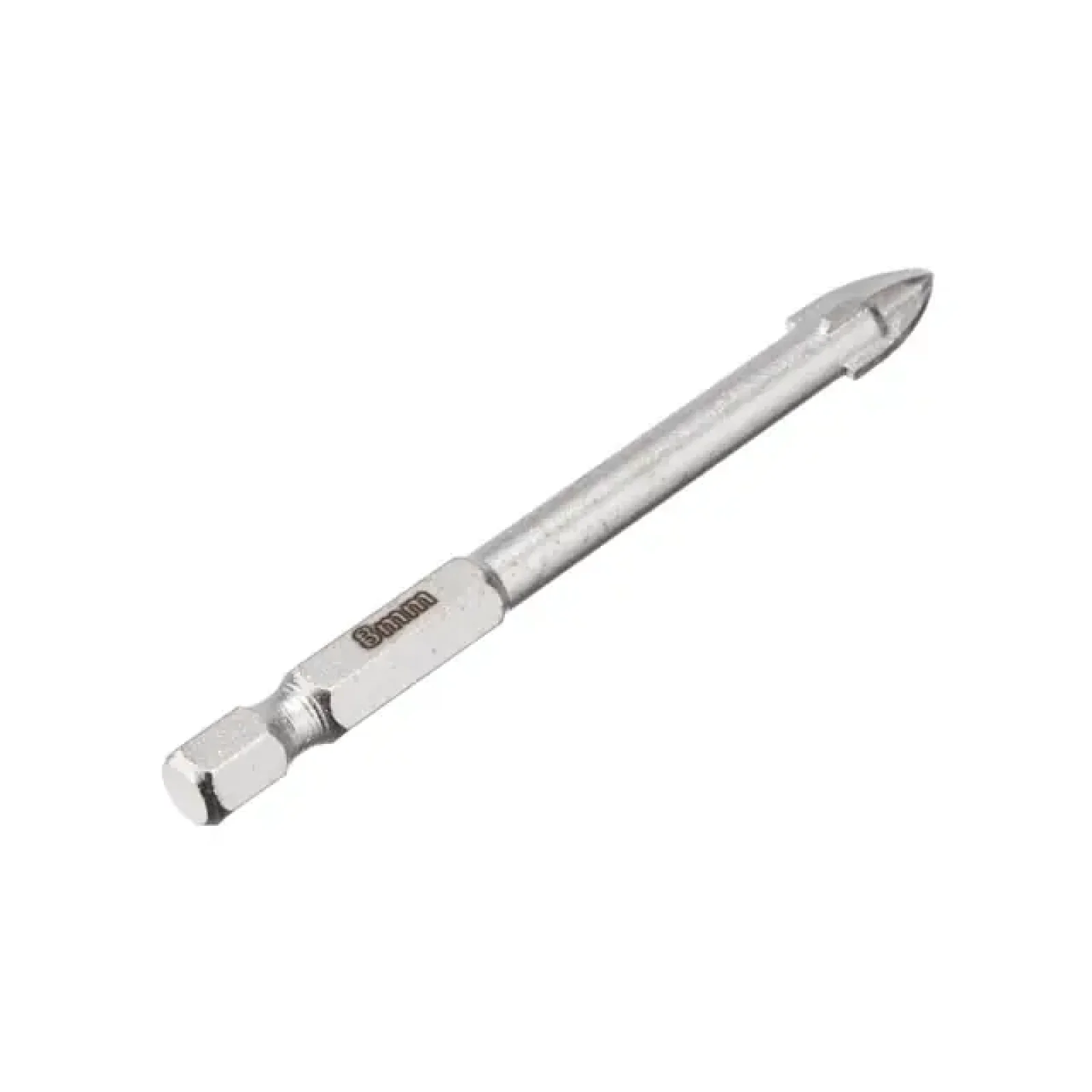 Свердло по склу та кераміці, 8 мм, HEX 1/4