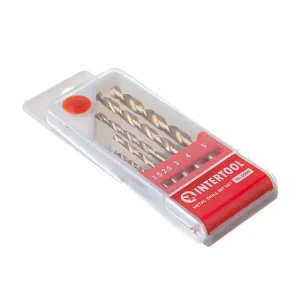 Набір свердел по металу HSS, 5 шт. (1,5-5 мм) INTERTOOL (SD-0005) UA