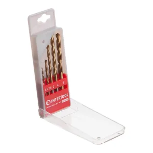 Набір свердел по металу HSS, 5 шт. (1,5-5 мм) INTERTOOL (SD-0005) UA