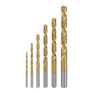 Набір свердел по металу DIN338 HSS, 6 шт. (2, 3, 4, 5, 6, 8 мм), покриття Ti INTERTOOL (SD-0026) UA