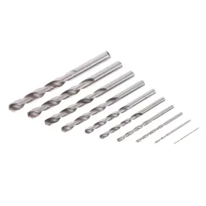 Набір свердел по металу DIN338 HSS, 10 шт. (1, 2, 3, 4, 5, 6, 7, 8, 9, 10 мм) INTERTOOL (SD-0029) UA