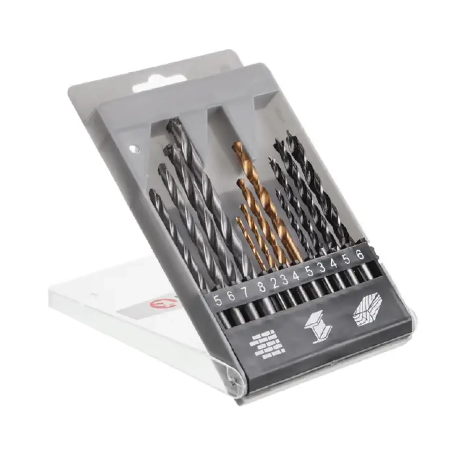 Набір свердел комбінований, 12 шт. INTERTOOL (SD-0112) UA