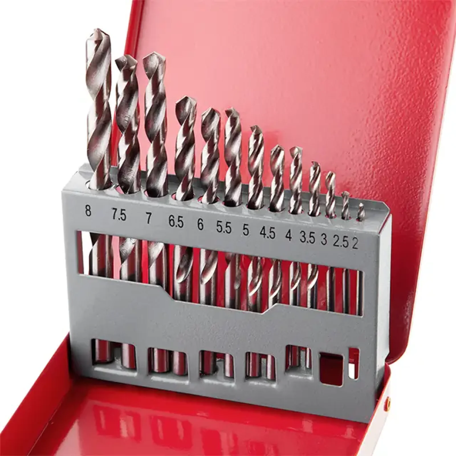 Набір свердел по металу HSS, 13 шт. (2,0-8,0 мм), полірована сталь INTERTOOL (SD-0114) UA