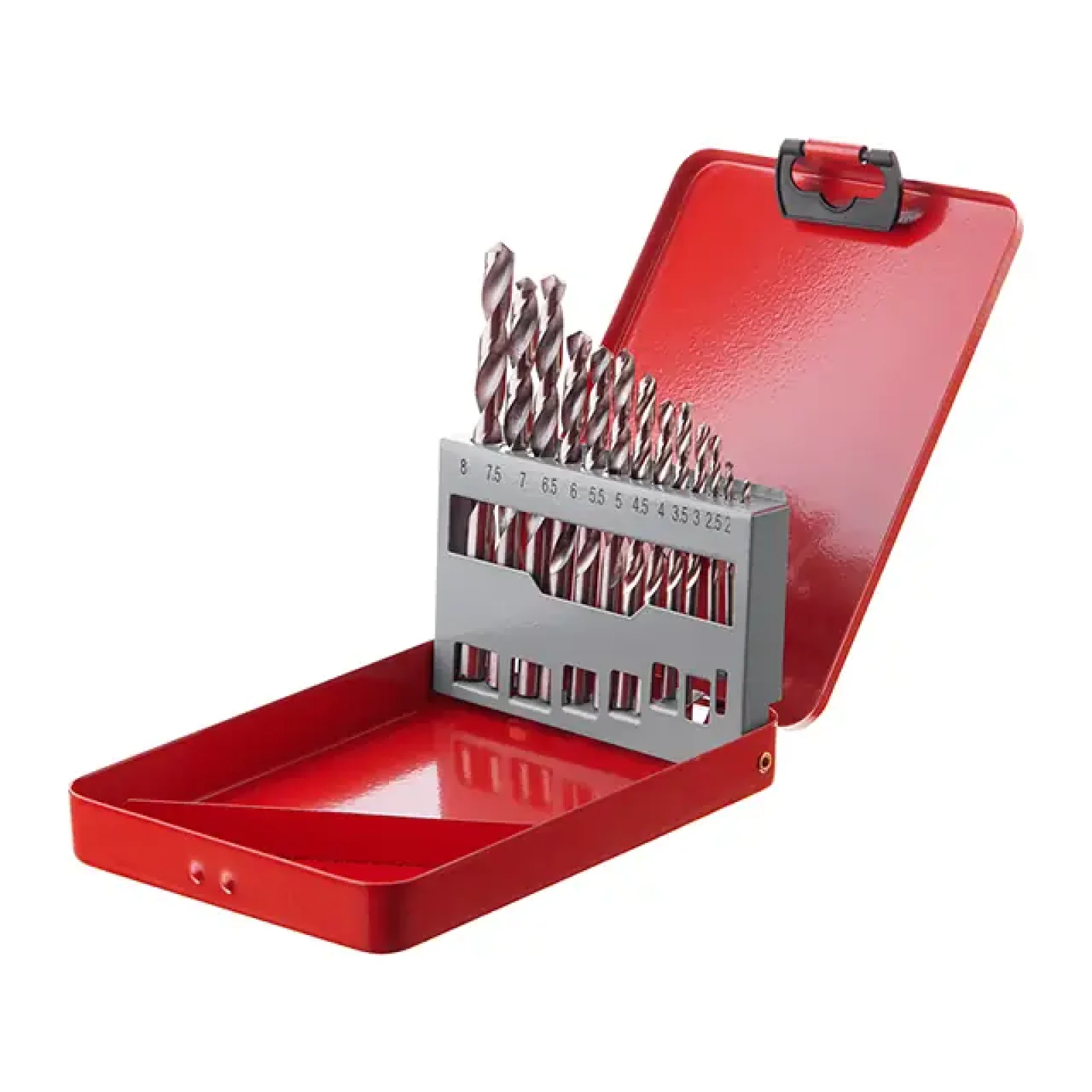 Набір свердел по металу HSS, 13 шт. (2,0-8,0 мм), полірована сталь INTERTOOL (SD-0114) UA