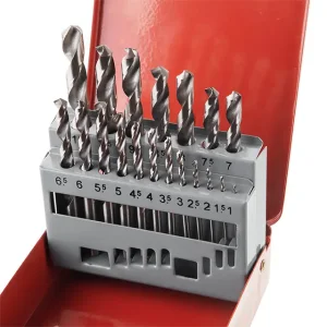 Набір свердел по металу HSS, 19 шт. (1,0-10,0 мм), полірована сталь INTERTOOL (SD-0119) UA