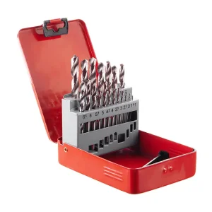 Набір свердел по металу HSS, 19 шт. (1,0-10,0 мм), полірована сталь INTERTOOL (SD-0119) UA