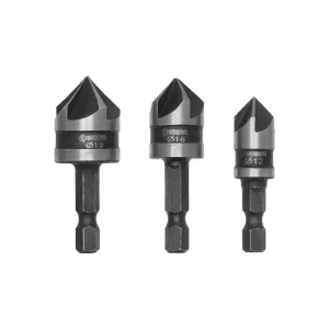 Набір зенкерів, 3 шт. (12,16,19 мм) INTERTOOL (SD-5005) UA