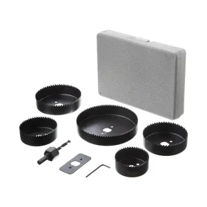 Набір корончатих свердел по деревині, 8 од., 64-127 мм INTERTOOL (BT-0024) UA