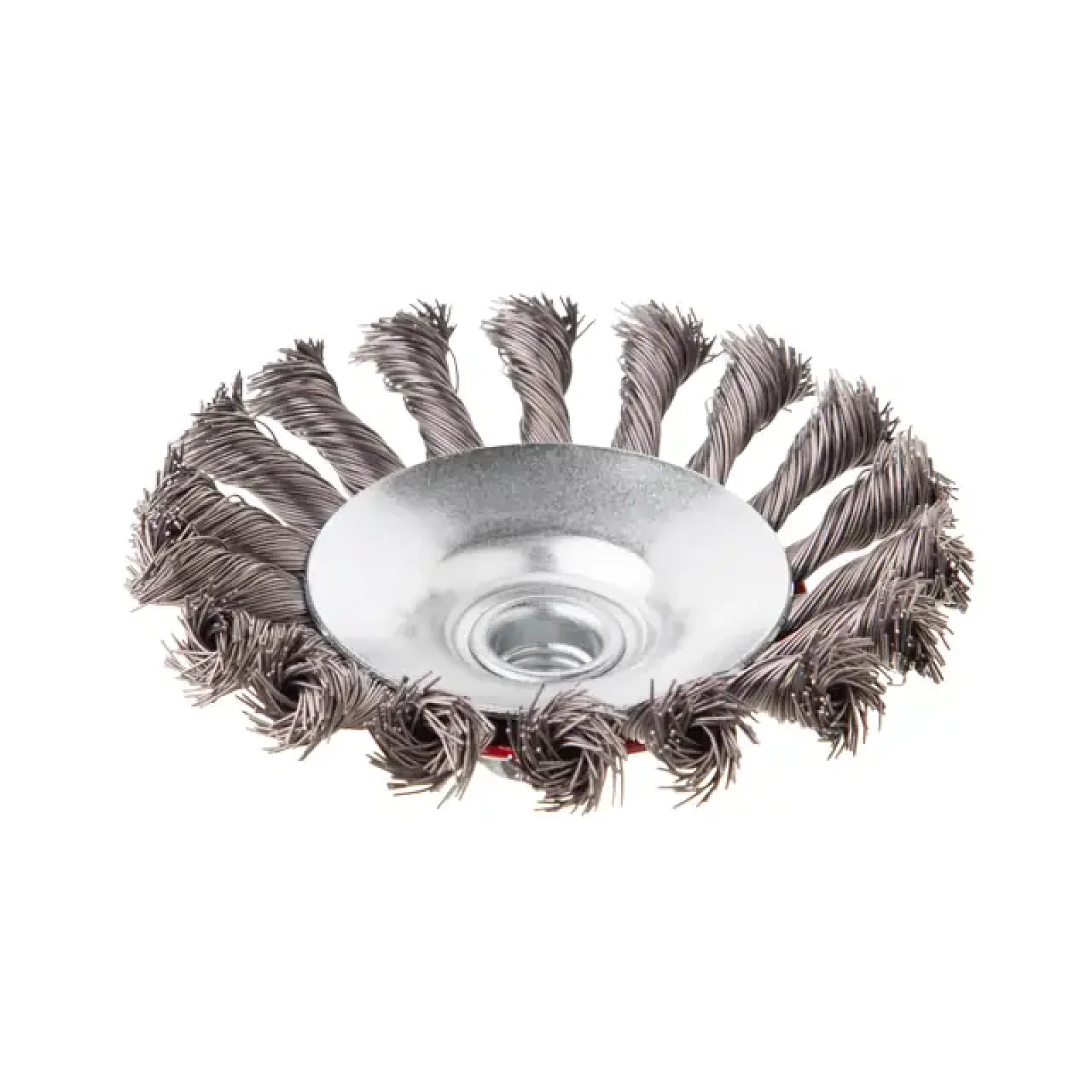 Щітка конусна, 115 мм, M14, пучки крученого дроту, для КШМ, 12500 об/хв INTERTOOL (BT-4115) UA