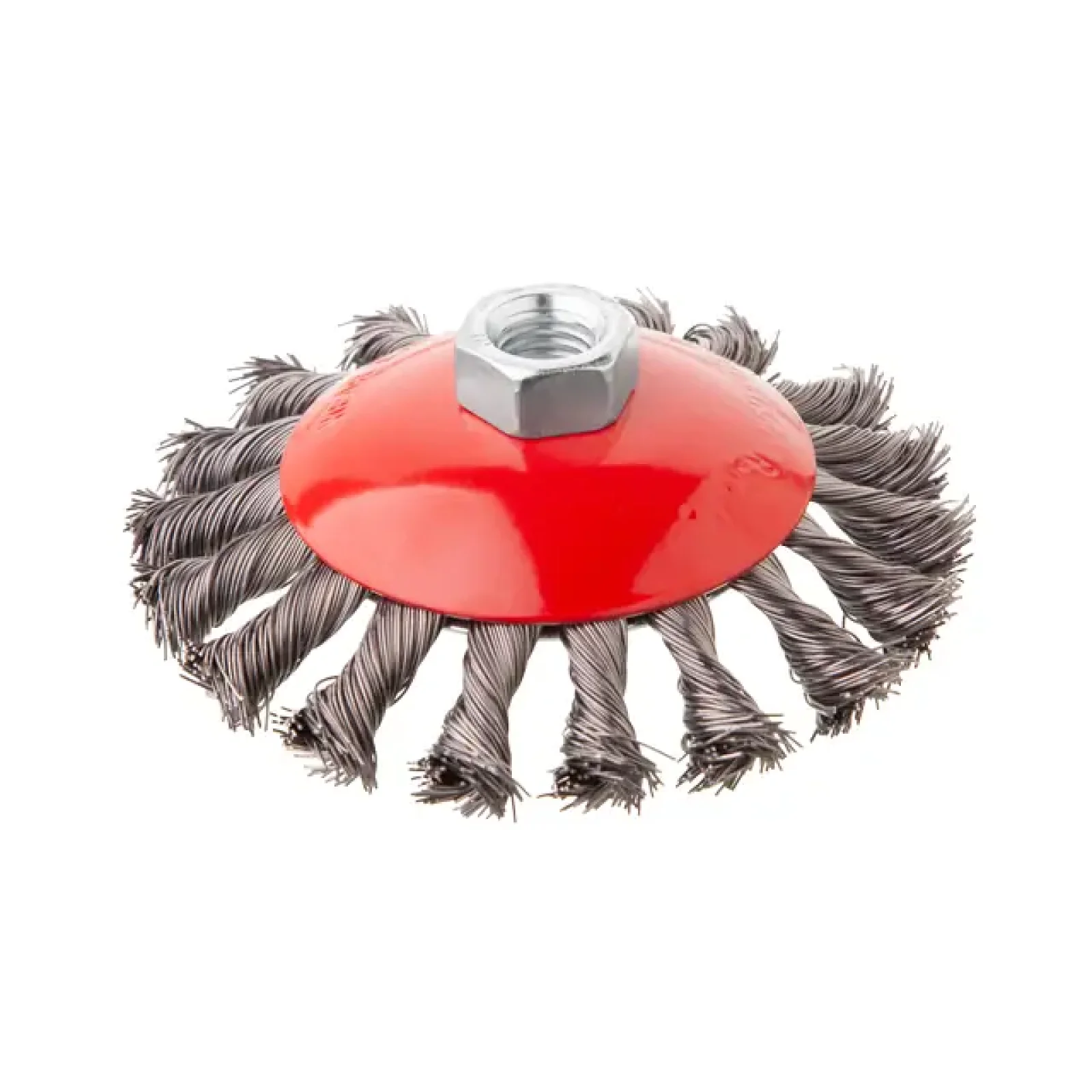 Щітка конусна, 115 мм, M14, пучки крученого дроту, для КШМ, 12500 об/хв INTERTOOL (BT-4115) UA