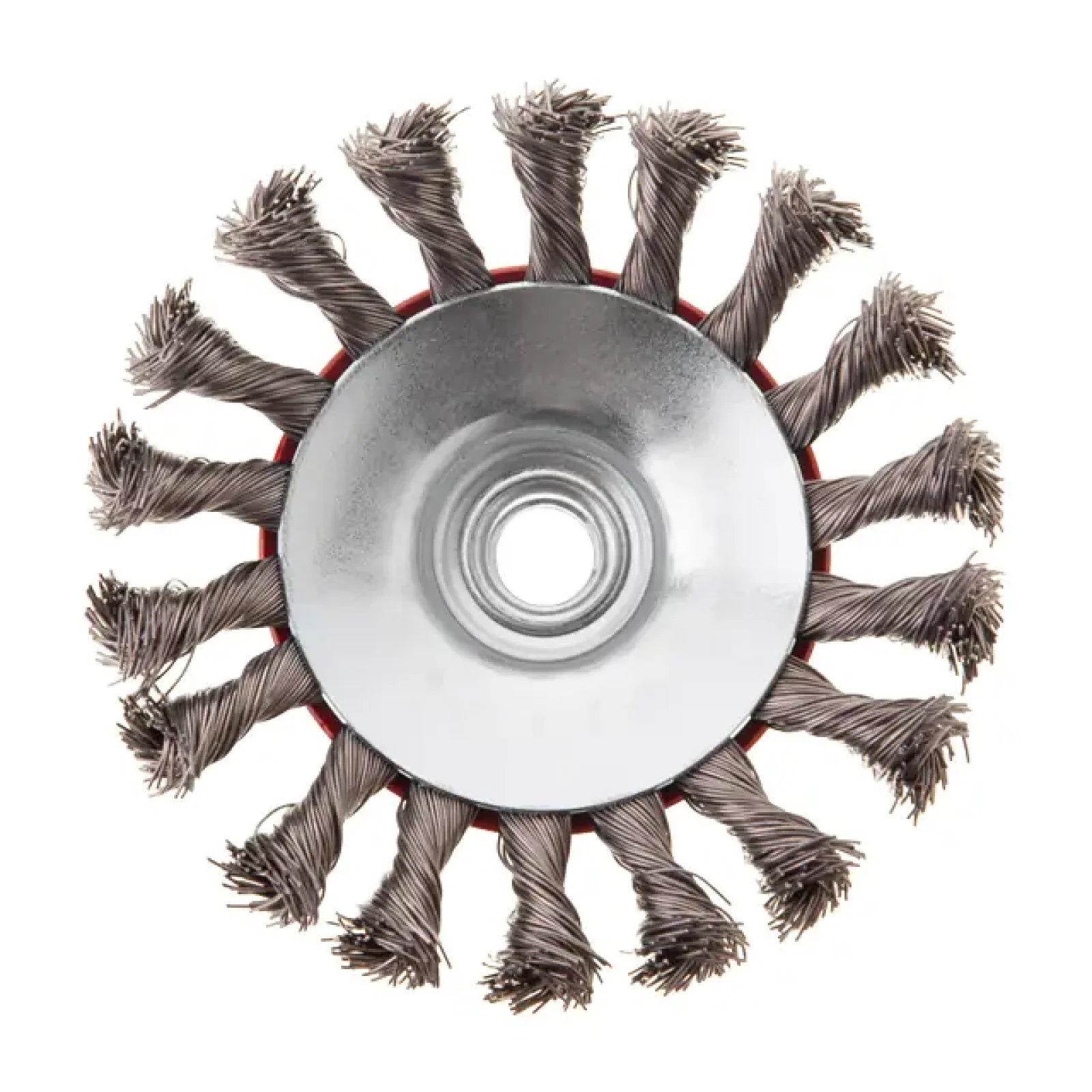 Щітка конусна, 115 мм, M14, пучки крученого дроту, для КШМ, 12500 об/хв INTERTOOL (BT-4115) UA