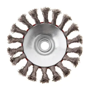 Щітка конусна, 115 мм, M14, пучки крученого дроту, для КШМ, 12500 об/хв INTERTOOL (BT-4115) UA