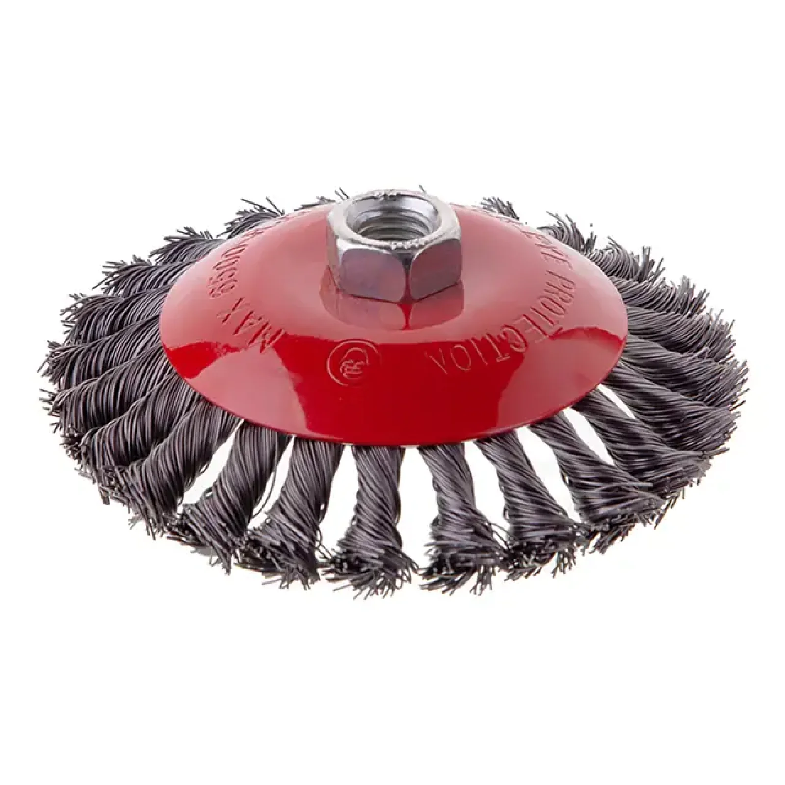 Щітка конусна, 125 мм, M14, пучки крученого дроту, для КШМ, 6500 об/хв INTERTOOL (BT-4125) UA