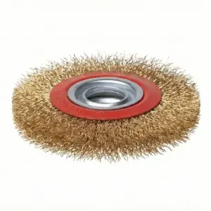 Щітка кільцева, 150×32 мм, кручений дріт покритий латунню, 6500 об/хв INTERTOOL (BT-6151) UA