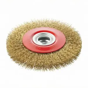 Щітка кільцева, 200×32 мм, кручений дріт покритий латунню, 4500 об/хв INTERTOOL (BT-6201) UA