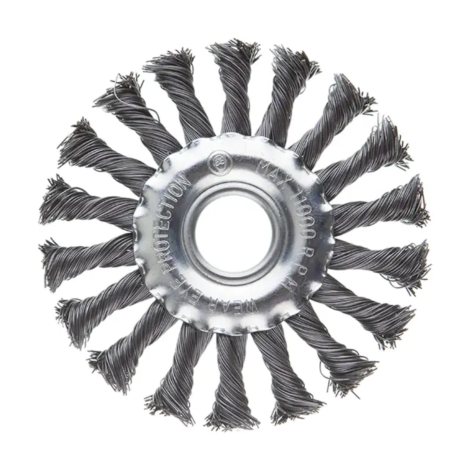 Щітка кільцева, 115×22,2 мм, пучки крученого дроту, 11000 об/хв INTERTOOL (BT-7115) UA