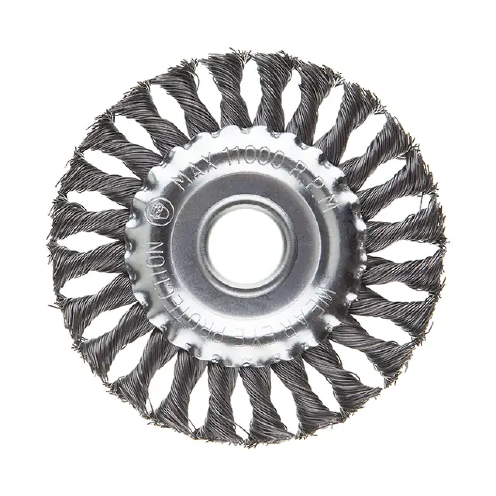 Щітка кільцева, 125×22,2 мм, пучки крученого дроту, 11000 об/хв INTERTOOL (BT-7125) UA