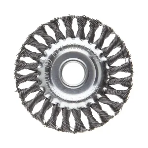 Щітка кільцева, 125×22,2 мм, пучки крученого дроту, 11000 об/хв INTERTOOL (BT-7125) UA