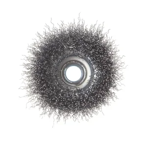 Щітка чашкова, 75 мм, M14, кручений дріт, для КШМ, 12500 об/хв INTERTOOL (BT-1075) UA