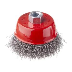 Щітка чашкова, 75 мм, M14, кручений дріт, для КШМ, 12500 об/хв INTERTOOL (BT-1075) UA