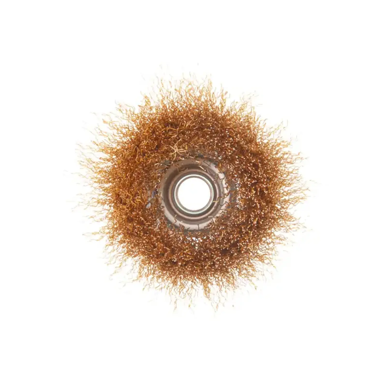 Щітка чашкова, 85 мм, M14, кручений дріт покритий латунню, для КШМ, 8500 об/хв INTERTOOL (BT-1086) UA