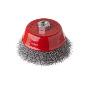 Щітка чашкова, 125 мм, M14, кручений дріт, для КШМ, 6500 об/хв INTERTOOL (BT-1125) UA