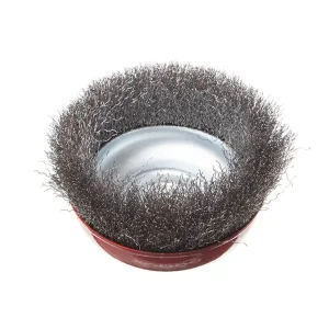 Щітка чашкова, 150 мм, M14, кручений дріт, для КШМ, 4500 об/хв INTERTOOL (BT-1150) UA