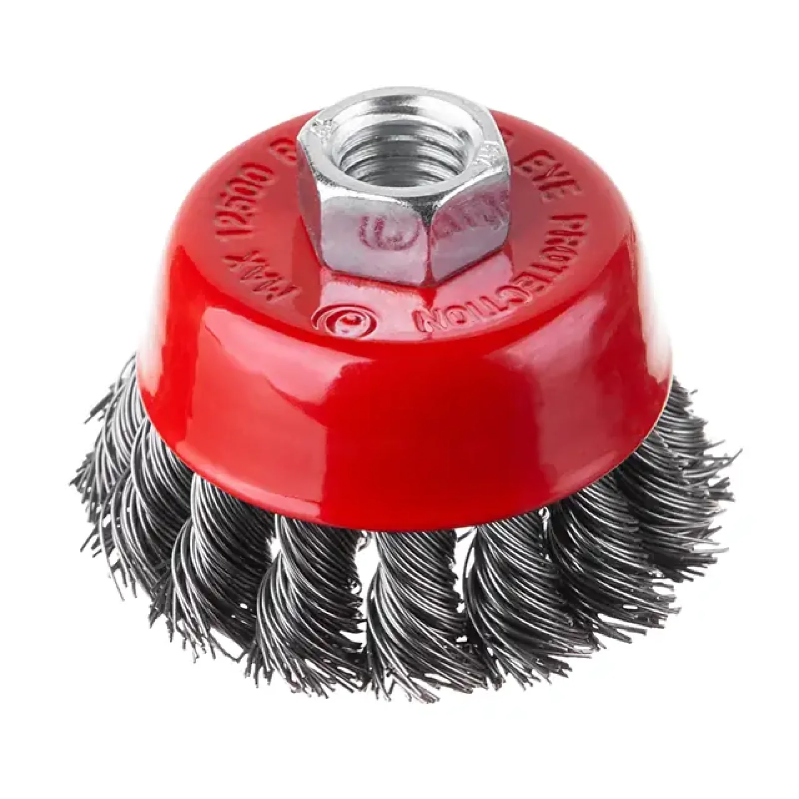 Щітка чашкова, 65 мм, M14, пучки крученого дроту, для КШМ, 12500 об/хв INTERTOOL (BT-2065) UA