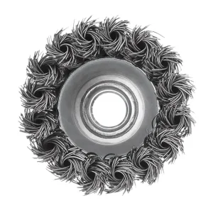 Щітка чашкова, 65 мм, M14, пучки крученого дроту, для КШМ, 12500 об/хв INTERTOOL (BT-2065) UA