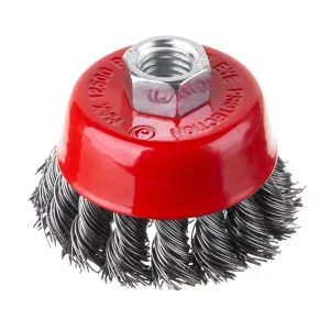 Щітка чашкова, 65 мм, M14, пучки крученого дроту, для КШМ, 12500 об/хв INTERTOOL (BT-2065) UA