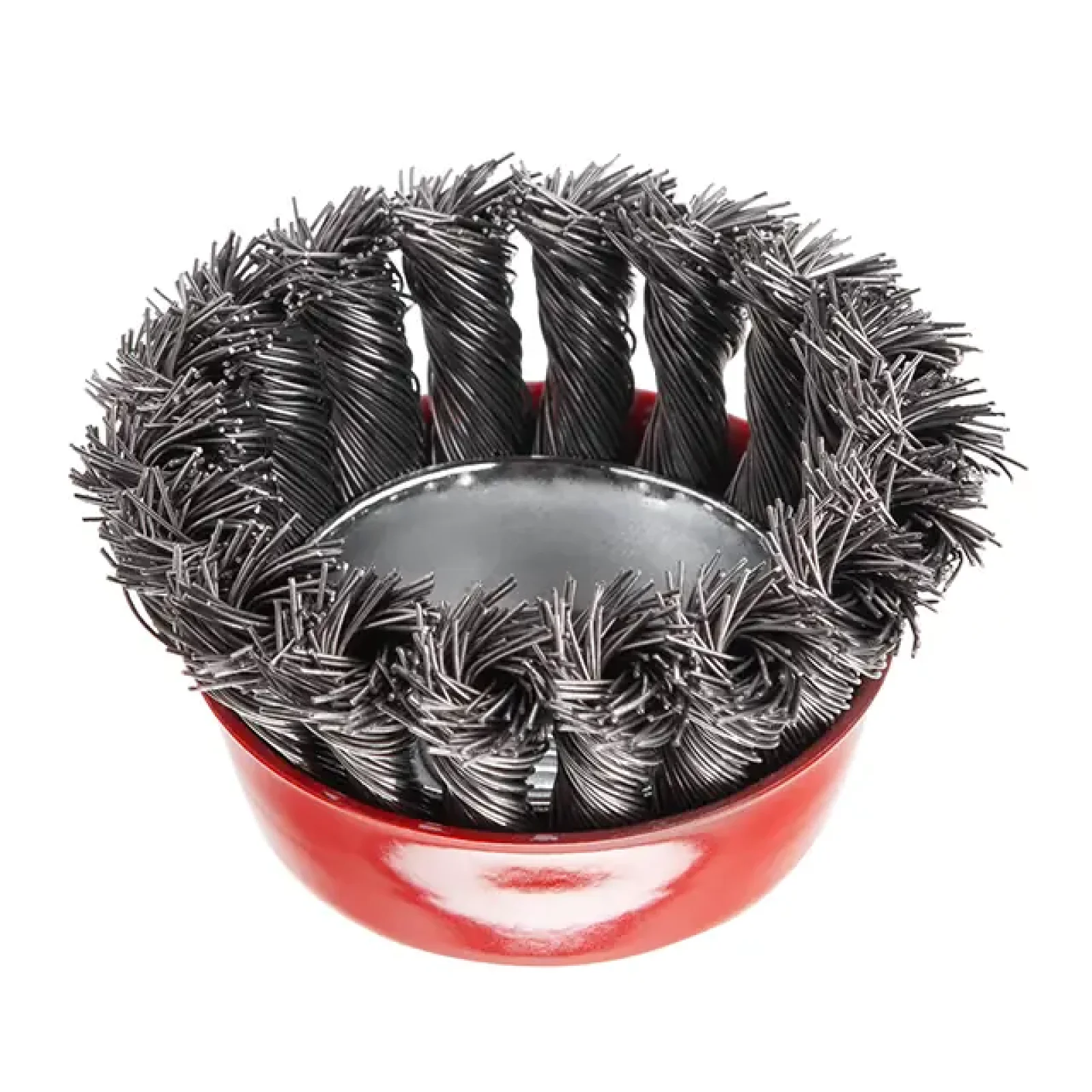 Щітка чашкова, 75 мм, M14, пучки крученого дроту, для КШМ, 12500 об/хв INTERTOOL (BT-2075) UA