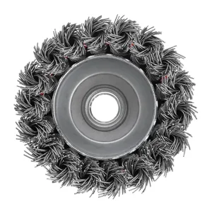 Щітка чашкова, 75 мм, M14, пучки крученого дроту, для КШМ, 12500 об/хв INTERTOOL (BT-2075) UA